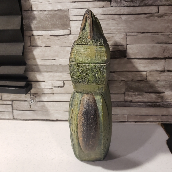 SF Bay Local Artist | Wooden Hand-carved Owl | 8" - Picture 4 of 8